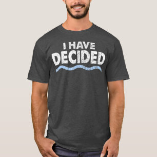 T-shirt Christian Baptême J'ai décidé pour Hommes Femme