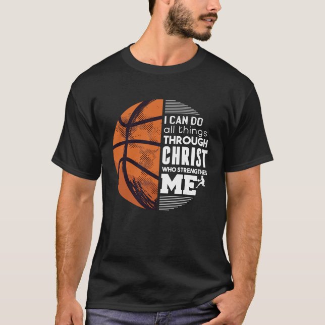 T-shirt Christian Basketball Christ (Devant)