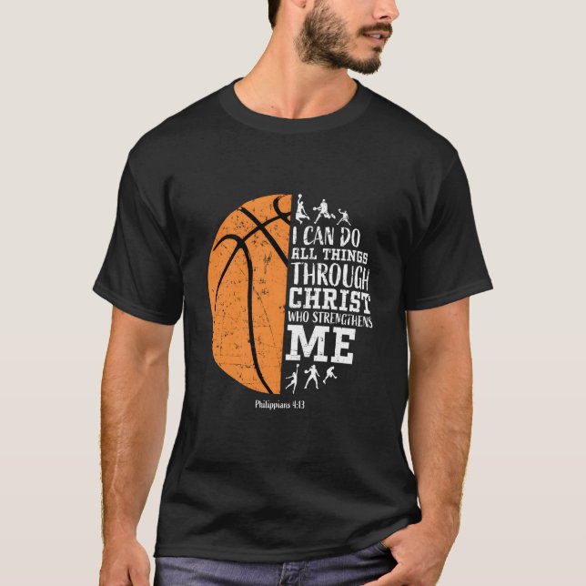 T-shirt Christian Basketball Religious (Devant)