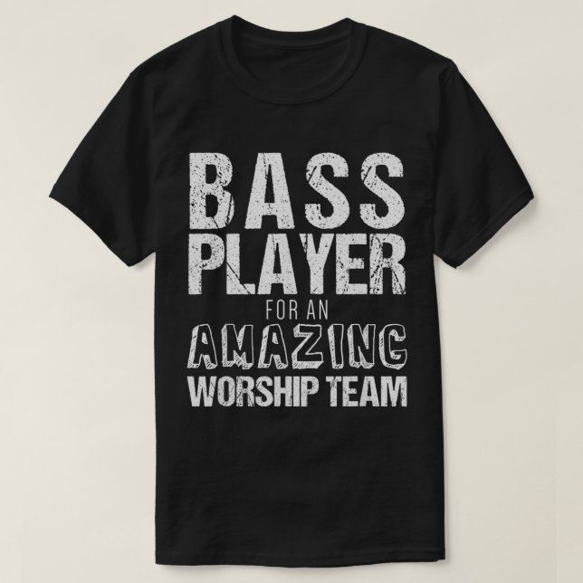 T-shirt Christian Bass guitare Shirt bassiste joueur Extra (Design devant)