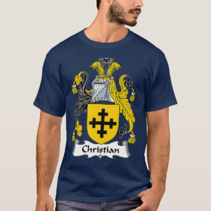 T-shirt Christian Coat d'armoiries Famille Crest