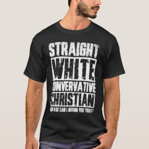 T-shirt Christian conservateur blanc droit