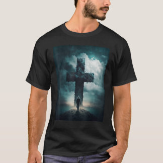 T-shirt Christian Cross Faith and Prayer