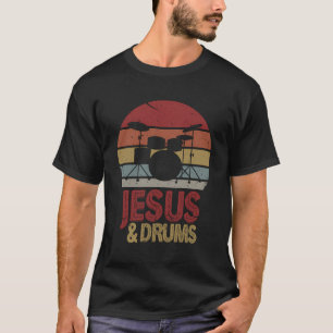 T-shirt Christian Drummer Shirt I Jesus Et Drums Percussi
