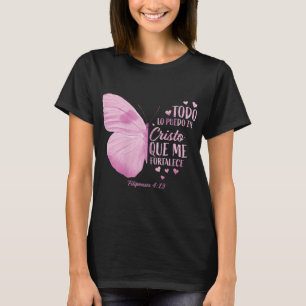 T-shirt Christian Gift Femmes Espagnol Verse Religieux Say
