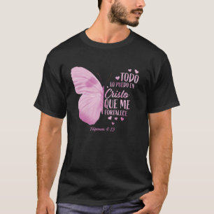 T-shirt Christian Gift Femmes Espagnol Verse Religieux Say