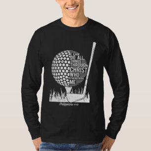 T-shirt Christian Golf Plyer I Can Do All Things Philippia