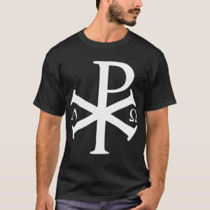 T-shirt Christian History Alpha Omega Chi Rho byzantine Ch