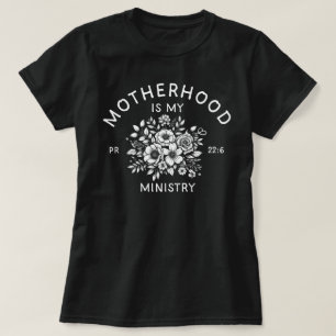 T-shirt Christian Homeschov Maman La maternité est mon min