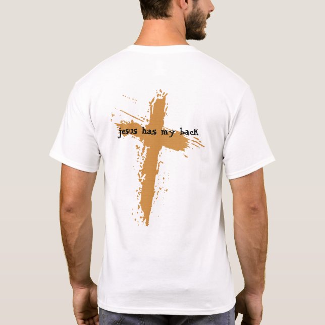 T-shirt Christian Jésus Christ Croix Jésus Mon dos (Dos)