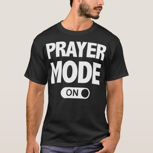 T-shirt Christian Louer le culte en mode de prière (Devant)