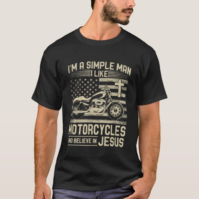 T-shirt Christian Motorcycle et Jésus foi Christian Bik (Devant)