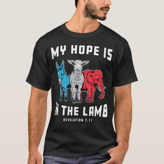 T-shirt Christian Scripture Bible Verse My Hope Is In Lamb