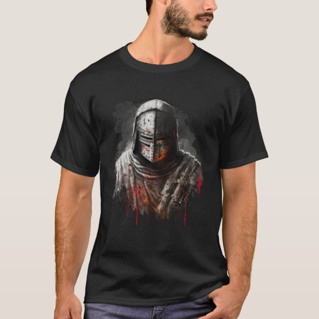 T-shirt Christians Templar Knights Catholic (Devant)