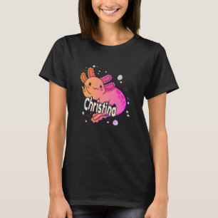T-shirt CHRISTINA - Beau nom de fille avec adorable AXOL