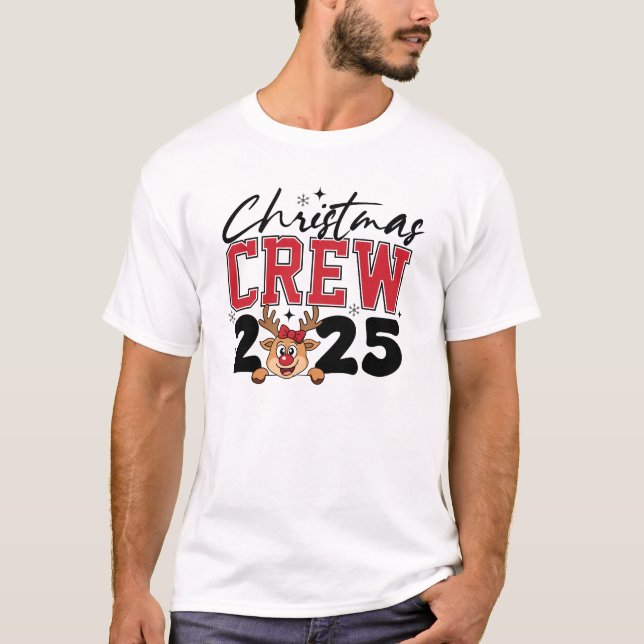 T-shirt Christmas 2025 Crew (Devant)