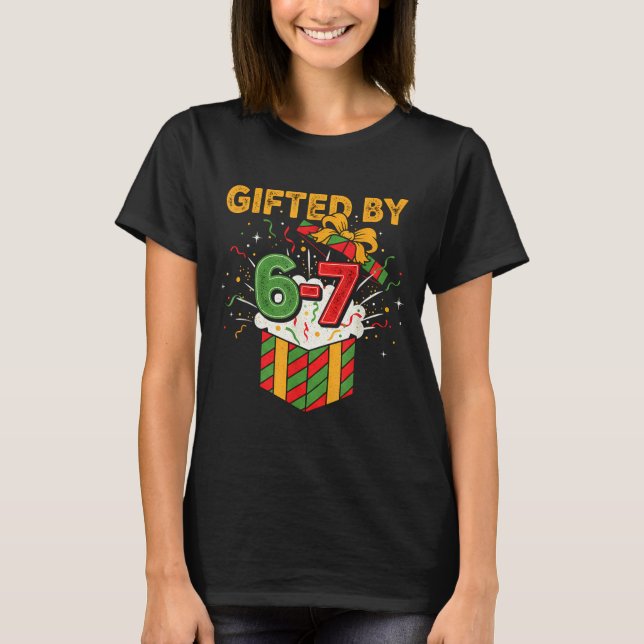T-shirt Christmas 67 Meme Design Funny Six Seven Hands 6 7 (Devant)