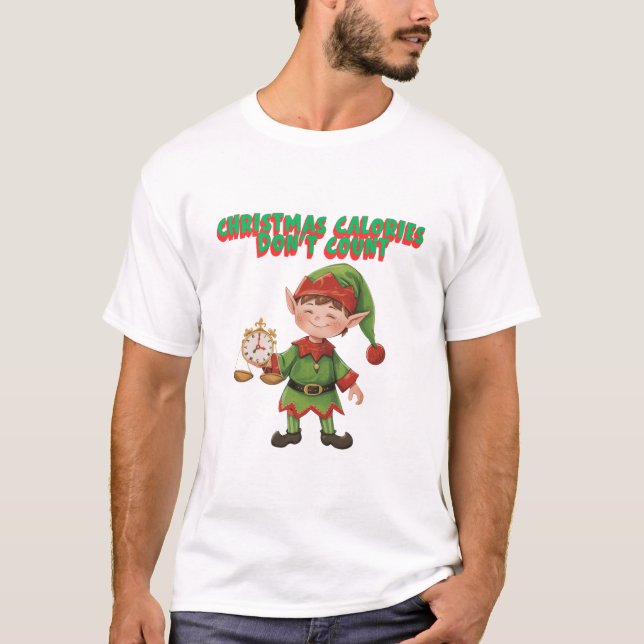 T-shirt Christmas Calories Dont Count (Devant)