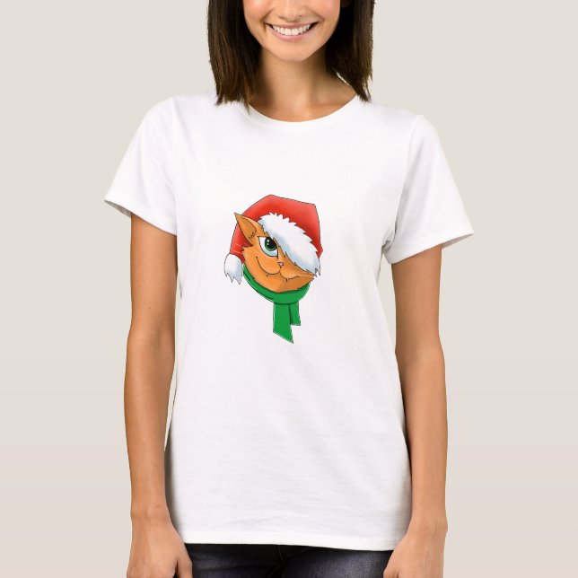 T-shirt Christmas Cat (Devant)