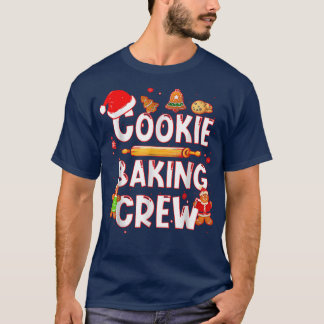 T-shirt Christmas Cookie Baking Crew Amusant Famille Noël