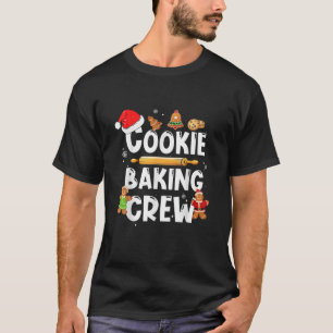 T-shirt Christmas Cookie Baking Crew Funny Pajamas Famille