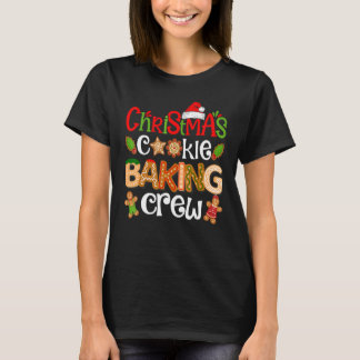 T-shirt Christmas Cookie Baking Crew  Pajamas Family Xmas