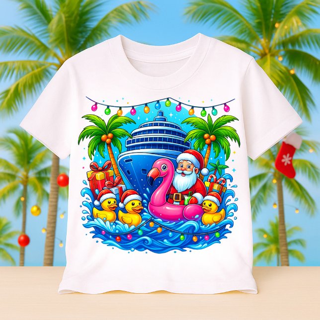 T-shirt Christmas Cruise Santa, Cruising Ducks, Ship (Créateur téléchargé)