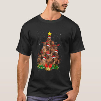 T-shirt Christmas Dachshund Tree Dachshund Pajamas Xmas