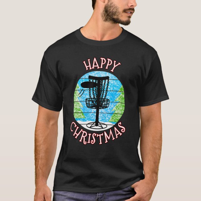 T-shirt Christmas Disc Golf Disc Golfer Xmas 2022 (Devant)