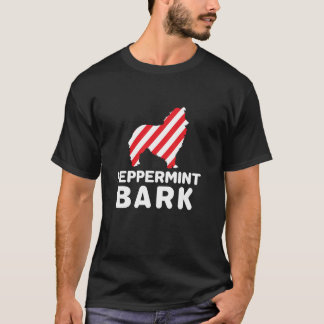T-shirt Christmas Dog Peppermint Bark Shetland Sheepdog Fu