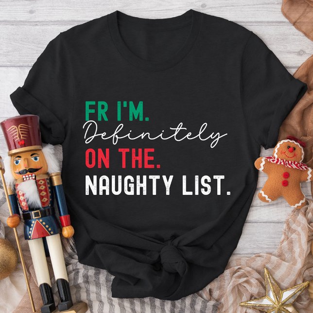 T-shirt Christmas Family Matching Funny Naughty List Gen Z (Créateur téléchargé)