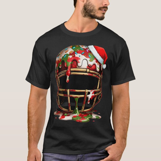 T-shirt Christmas Football Drip Boys Ice Cream Drip Camo S (Devant)