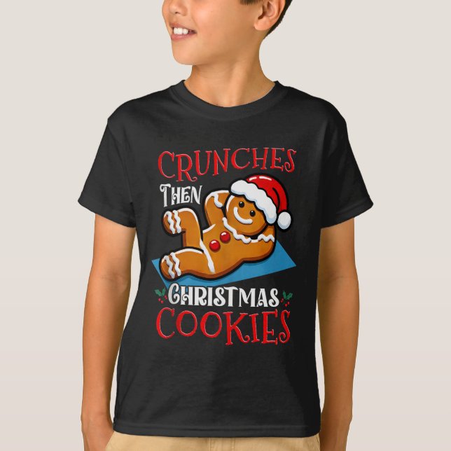 T-shirt Christmas Gingerbread Man Cookie Funny Quote Worko (Devant)