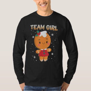 T-shirt Christmas Gingerbread Team Girl Genre Reveillez le