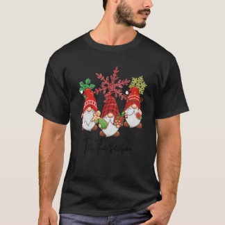 T-shirt Christmas Gnomes Tis the Season Gnomes Merry Xmas 