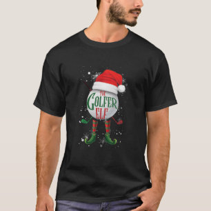 T-shirt Christmas Golfer Elf Matching Family Group The Gol