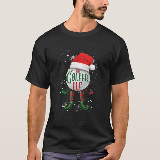 T-shirt Christmas Golfer Elf Matching Family Group The Gol (Devant)