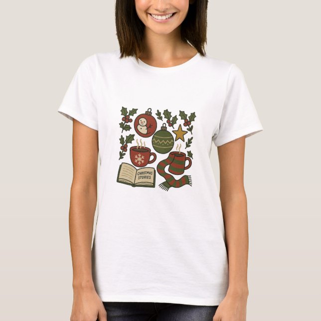 T-shirt Christmas Magic - Festive Holiday Art Design (Devant)