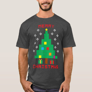 T-shirt Christmas Mystery Graph Art Funny Christmas Tree S