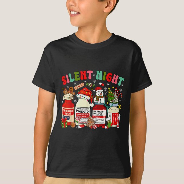 T-shirt Christmas Nurse Funny Peppermint Mocha Profol Er E (Devant)