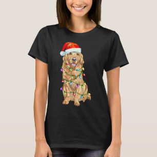 T-shirt Christmas Père Noël Golden Retriever