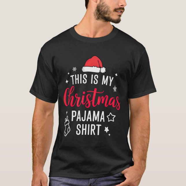 T-shirt Christmas Pj Pajama Pjs  (Devant)