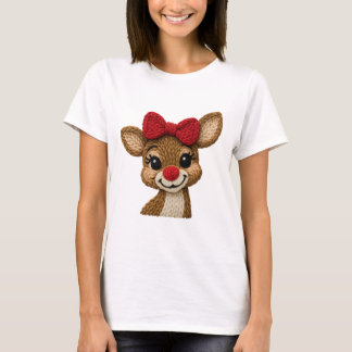 T-shirt Christmas Reindeer Shirt – Cute Rudolph-Inspired 