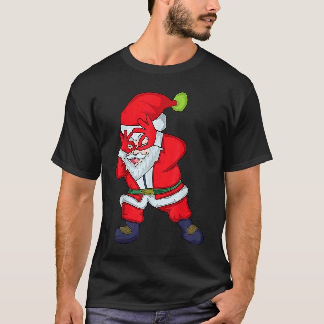 T-shirt Christmas Santa Clause Griddy Dance (Devant)
