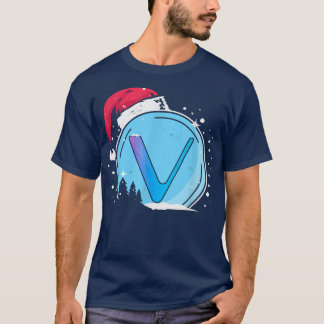 T-shirt Christmas Santa Hat Vechain Hodl VET Crypto Curren