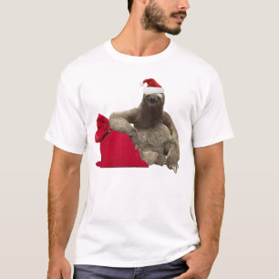 T-shirt Christmas Santa Sloth