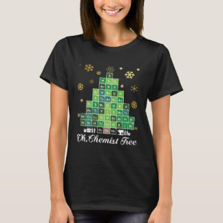 T-shirt Christmas Science Chemist Tree Periodic Table Xmas