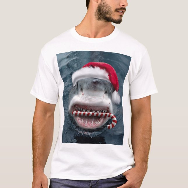 T-shirt Christmas Shark (Devant)