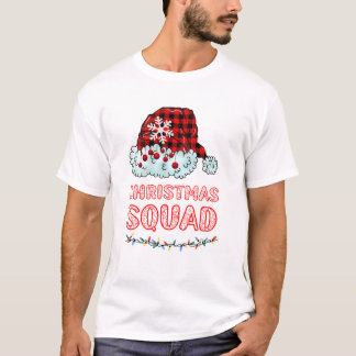 T-shirt 'Christmas Squad' à carreaux de bison