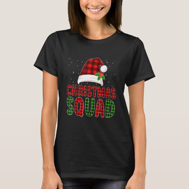 T-shirt Christmas Squad Family Group Matching Christmas Pa (Devant)